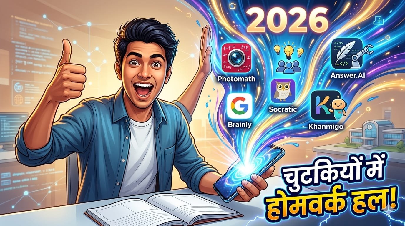 2026 के बेस्ट AI एजुकेशन ऐप्स Homework Helper AI Apps